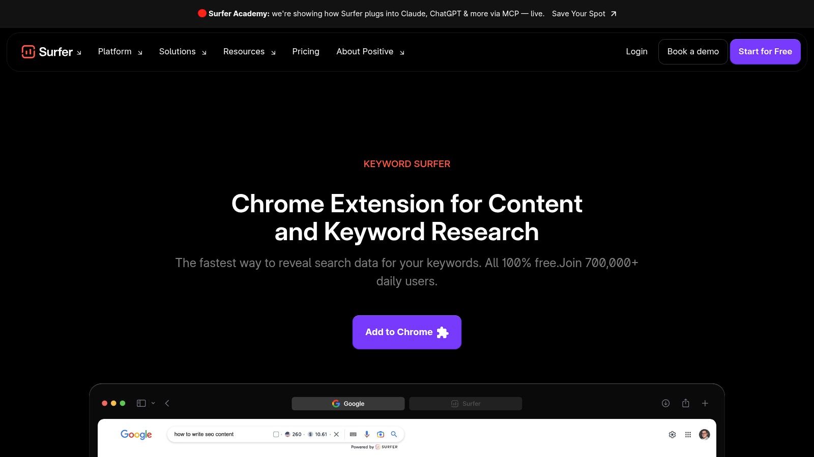 Keyword Surfer (Chrome extension)