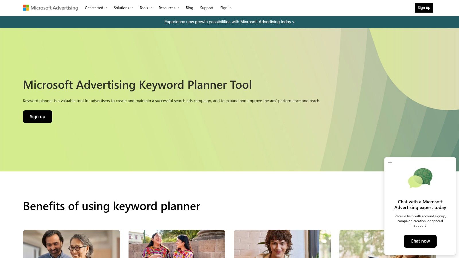 Microsoft Advertising Keyword Planner
